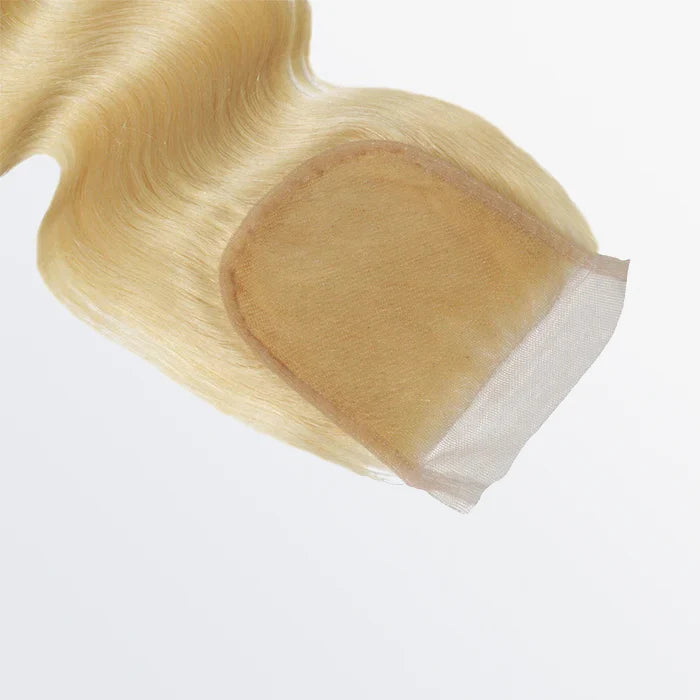 4" x 4" Closure #613 Blonde - Straight & Body Wave