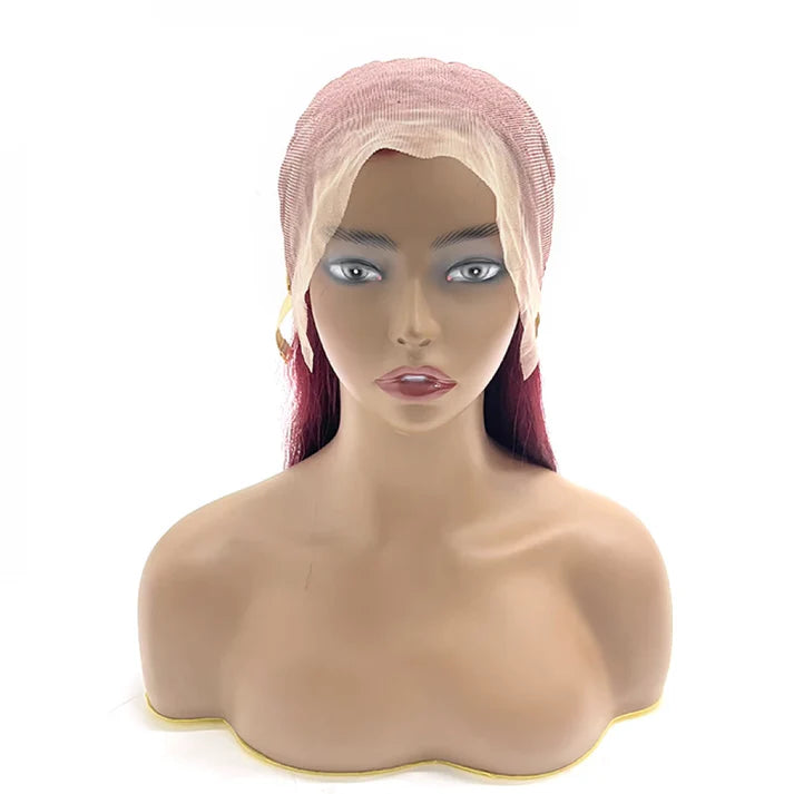 13x4 Lace Frontal Wig Straight -Burgundy