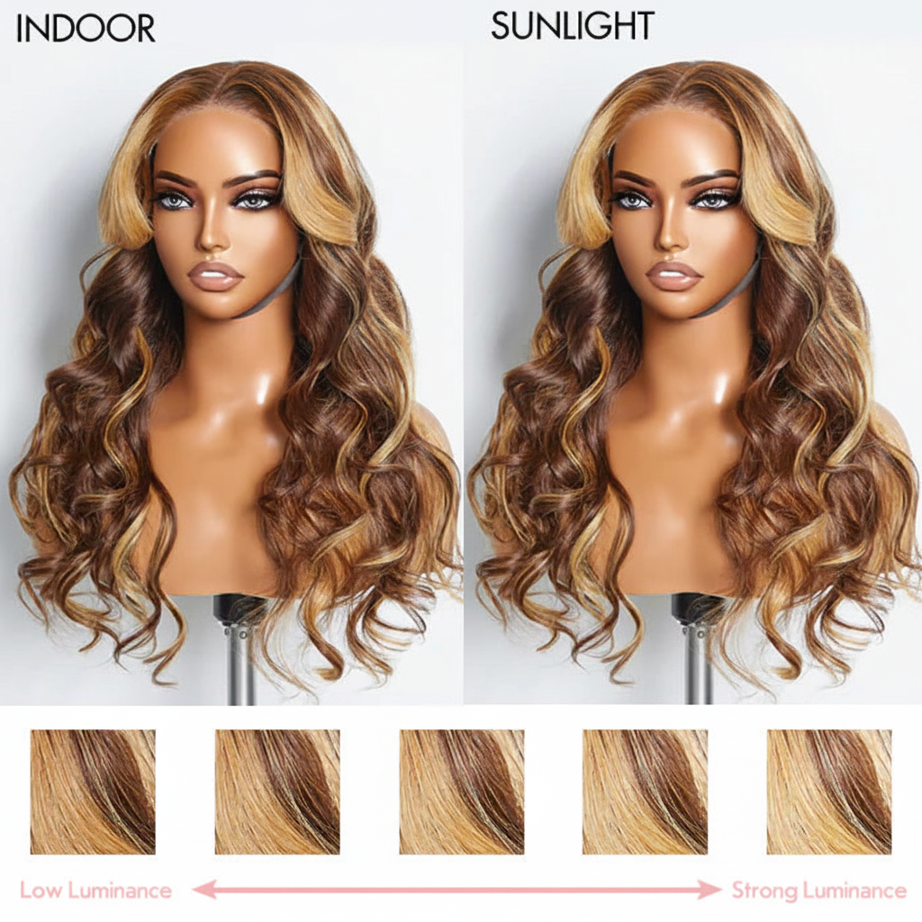 Indoor vs Sunlight Comparison - All Pink Labels