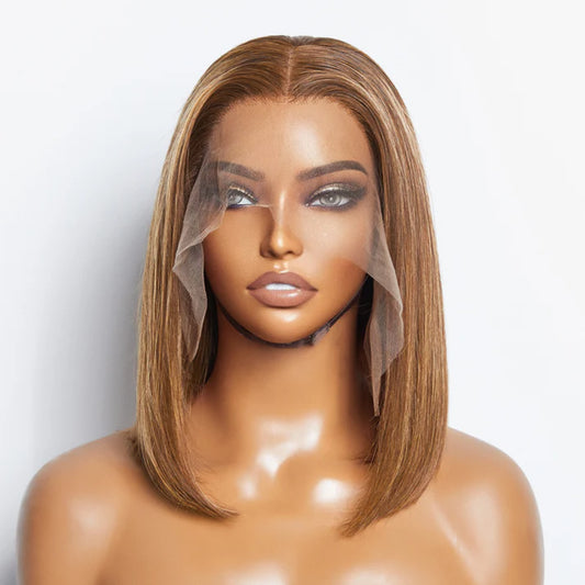 13x4 12 Inch Lace Frontal Bob Wig Straight