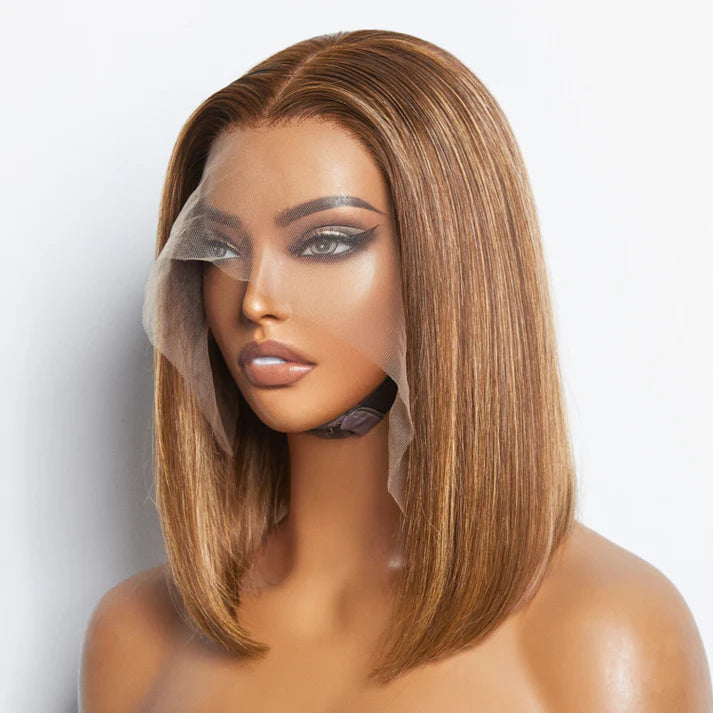 13x4 12 Inch Lace Frontal Bob Wig Straight