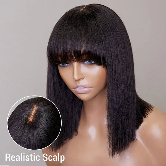 Lace Bob With Bangs Wig