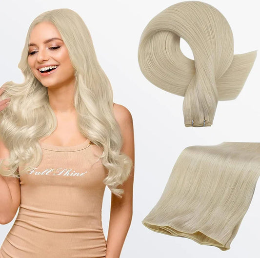 Ultra Thin Straight Genius Weft - #613 Lightest Blonde