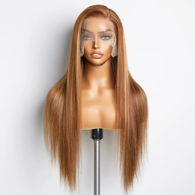 13x4 Lace Frontal Wig Straight - Honey Blonde