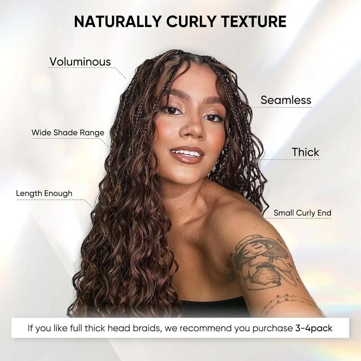 Deep Wave Bulk Hair for Braiding - 100g