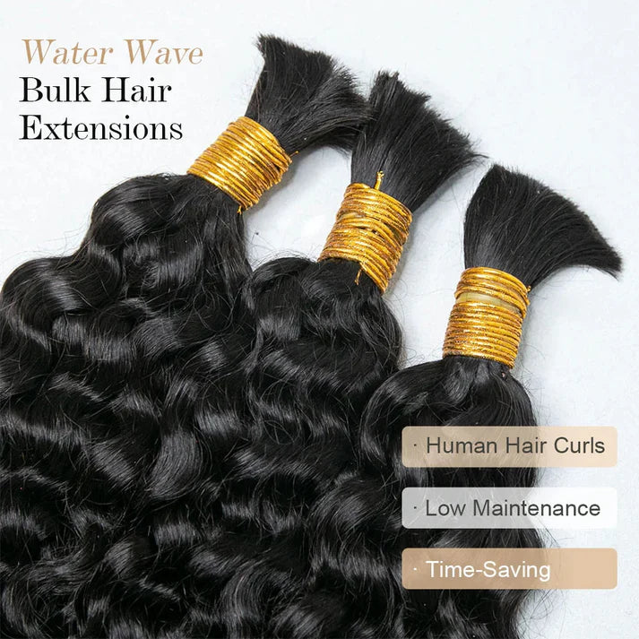 Water Wave Bulk Hair for Braiding - 100g