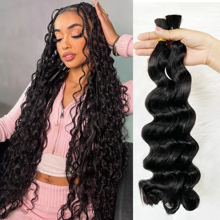 Loose Wave Bulk Hair for Braiding - 100g