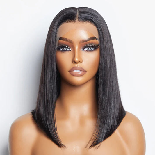 5x5 Glueless Lace Closure Bob Wig Straight