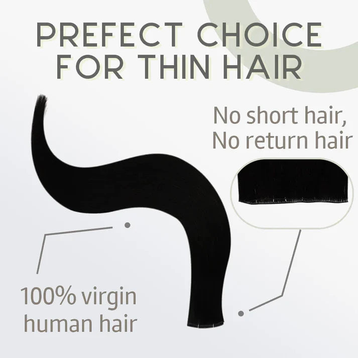 Ultra Thin Straight Genius Weft - #613 Lightest Blonde