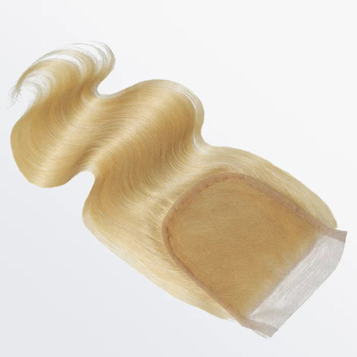 4" x 4" Closure #613 Blonde - Straight & Body Wave