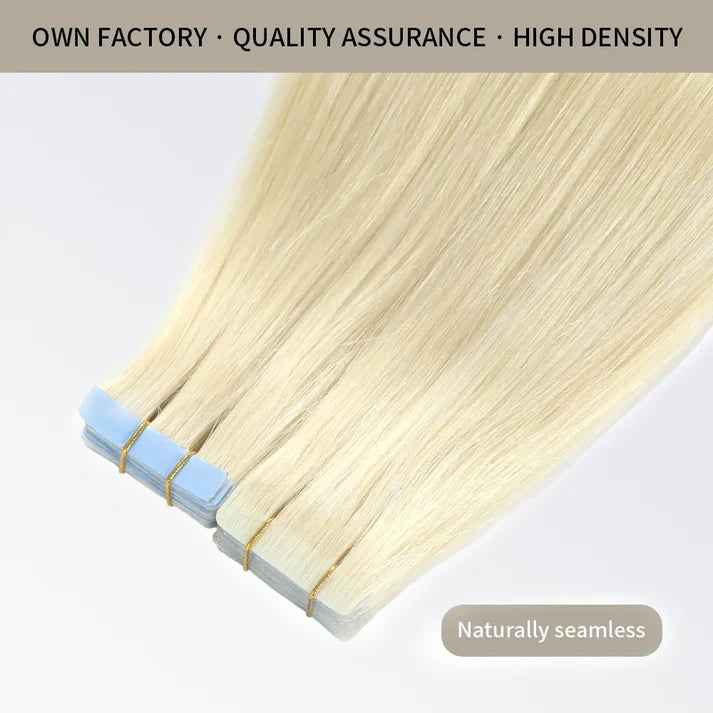 Hand-Tied Invisible Tape-In Hair Extension - 20 Pcs