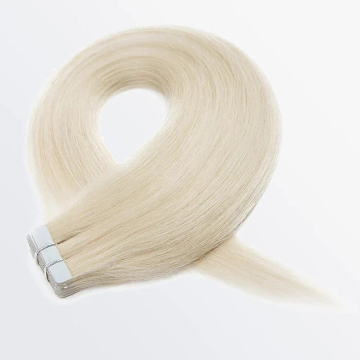 Straight Tape-In Hair Extensions - Blonde - 20 Pcs