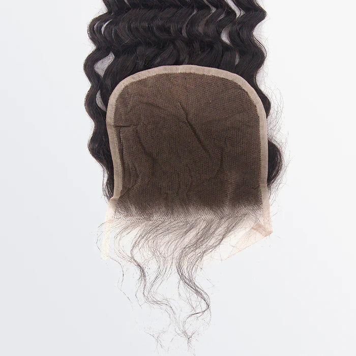 4" x 4" Deep Wavy Lace Closure #1B Natural Black