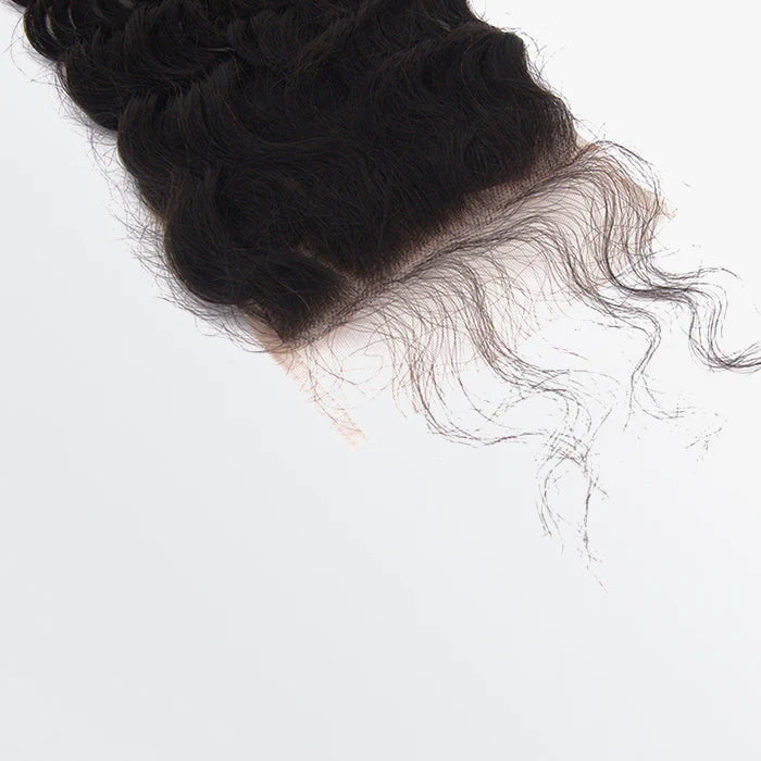 4" x 4" Deep Wavy Lace Closure #1B Natural Black