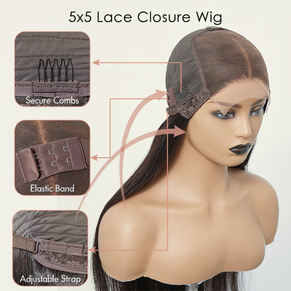 5x5 Closure Features - Brand Colors