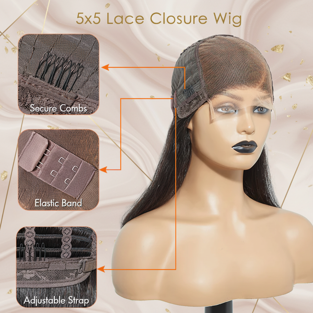5x5 Lace Closure Features