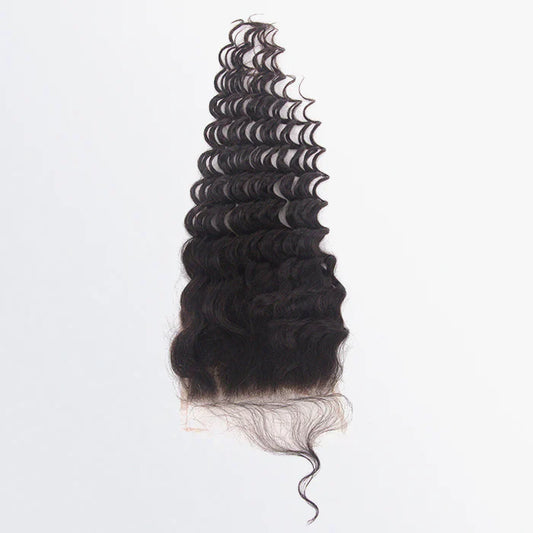 4" x 4" Deep Wavy Lace Closure #1B Natural Black