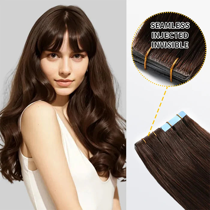 Hand-Tied Invisible Tape-In Hair Extension - 20 Pcs