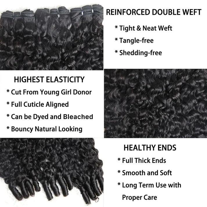 Brazilian Virgin Burmese Curly Hair Bundles