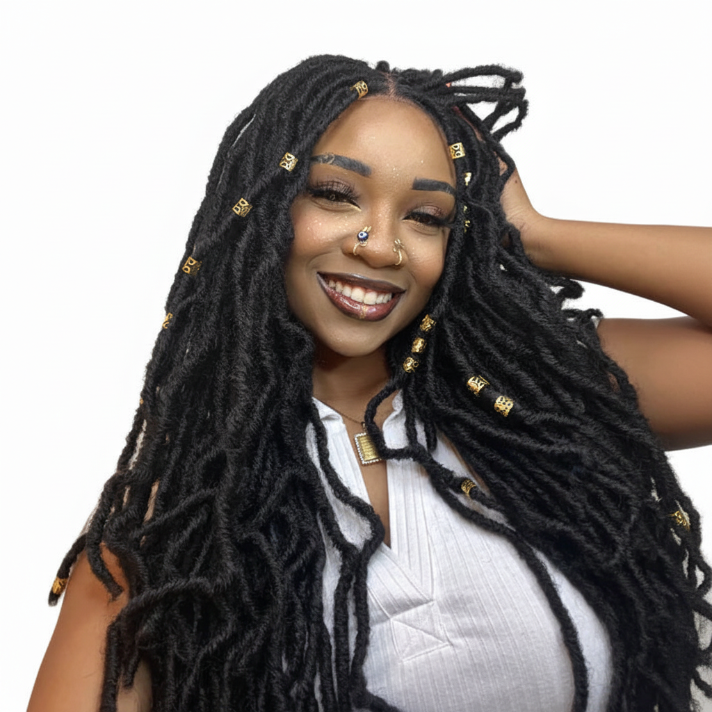 Faux Locs Front View