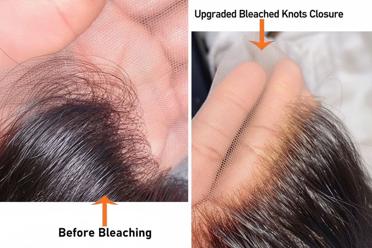 HD Lace Bleached Knots Comparison