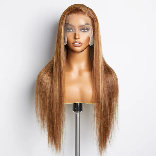 13x4 Lace Frontal Wig Straight - Honey Blonde