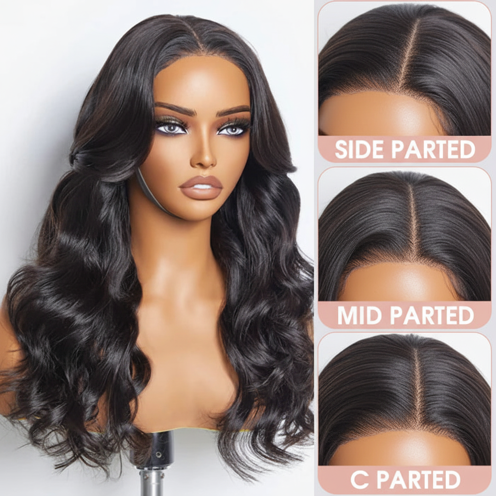 Parting Options - Soft Pink Labels