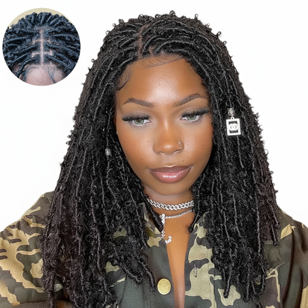 Passion Twists Wig with Lace Closure Detail